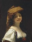 Jules Joseph Lefebvre La jeune rieuse oil